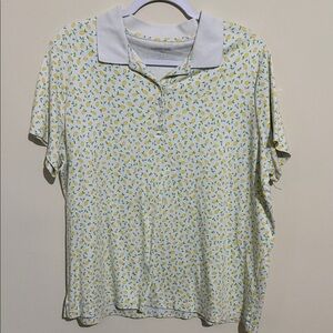 🎄Lands' End Citrus Delight Blouse
